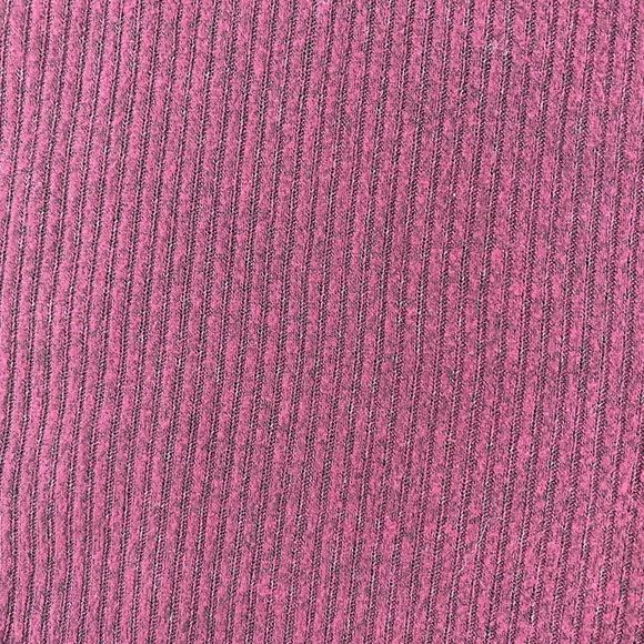 BKE Women's Size Large Long Sleeve Deep V Neck Tee T Shirt Top Blouse Dark Red - Picture 5 of 6